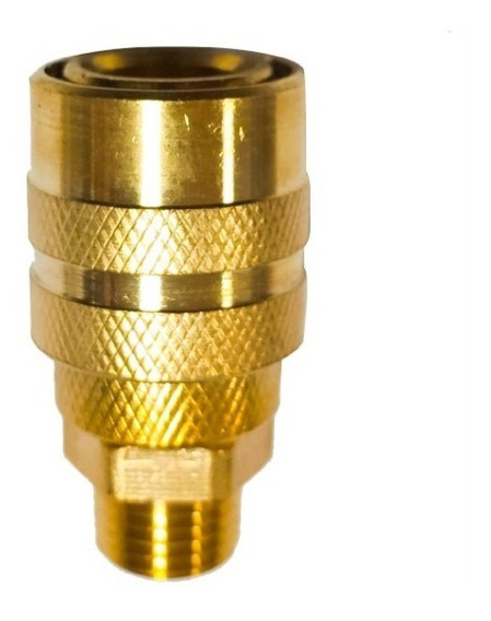 Acople neumático 1/4" suelte rápido hembra para pared - Imagen 2